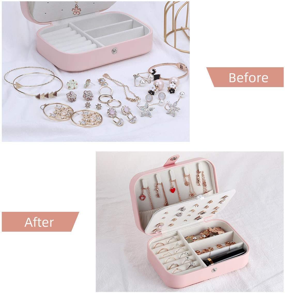 Jewelry Box Jewelry Organizer Jewelry Holder Case-Pink
