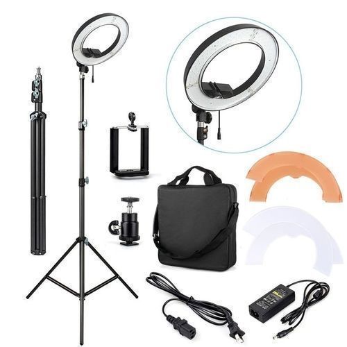 Ring Light With Stand + Holder + Adapter