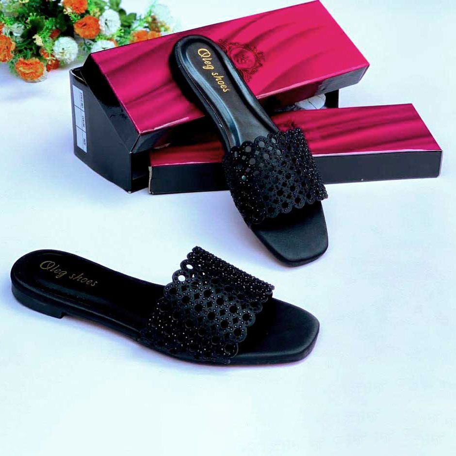 Oleg Quality Ladies Italian Shoes /Black Colour