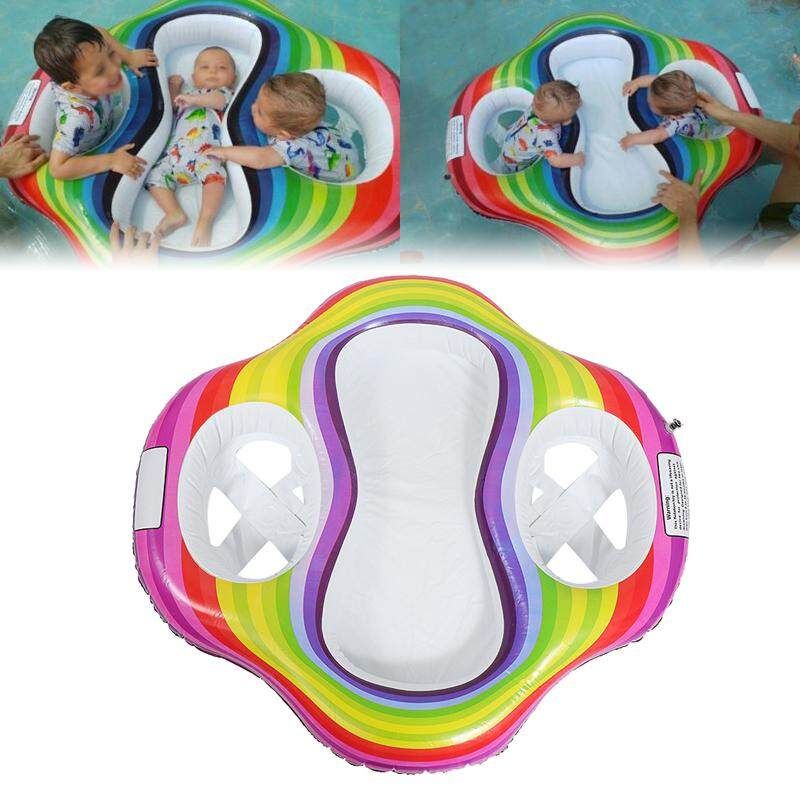 Inflatable Twin Baby Double Swiming Float Seat Pool? Water Fun Toys Boat