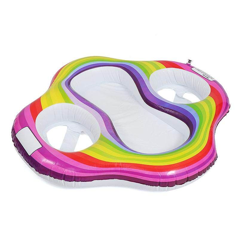 Inflatable Twin Baby Double Swiming Float Seat Pool? Water Fun Toys Boat