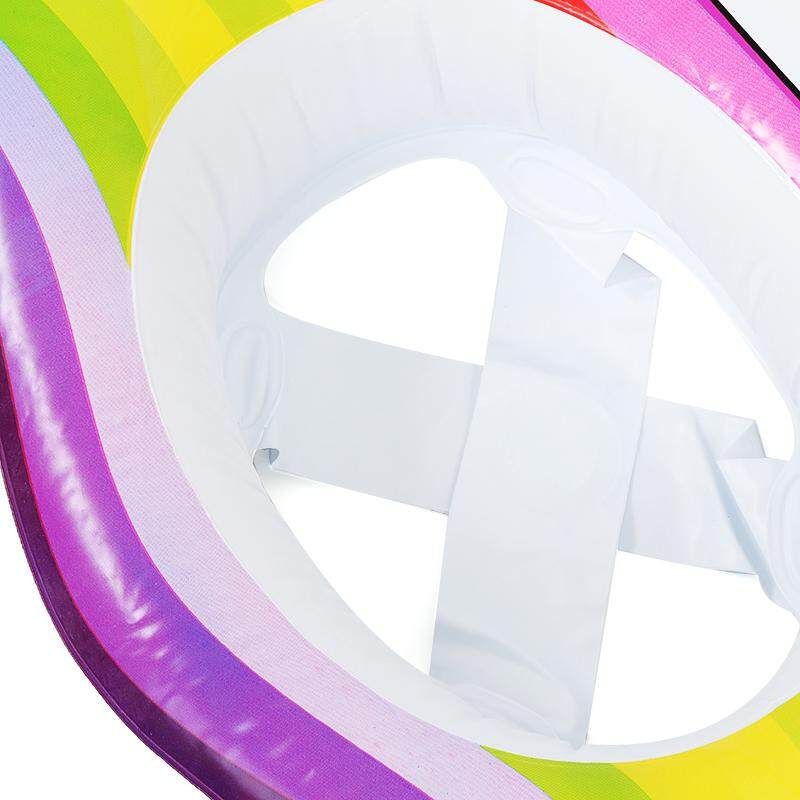 Inflatable Twin Baby Double Swiming Float Seat Pool? Water Fun Toys Boat