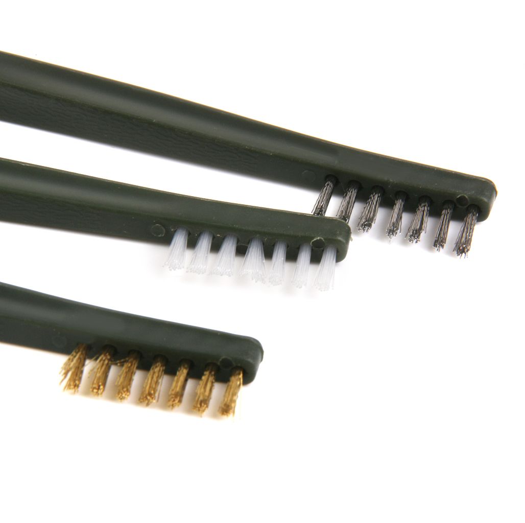 3Pc Double End Stainless Brush Brass Brush Nylon Brush Cleaning Tool