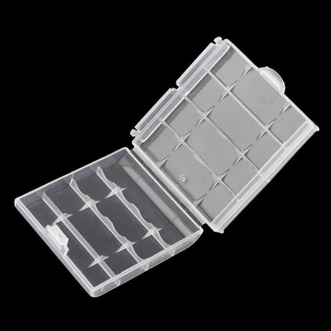 Plasti  Battery Storage Box Hard Plasti   Ase Batteries Holder 6 M×1.5 M×6 M-transparent