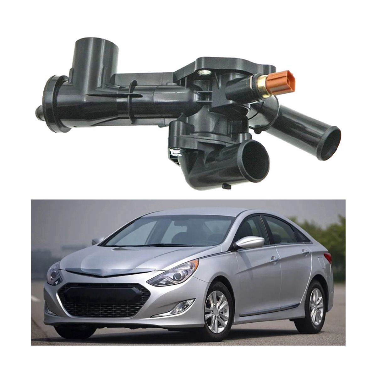 For Hyundai Sonata Kia Engine Coolant Control Thermostat Housing