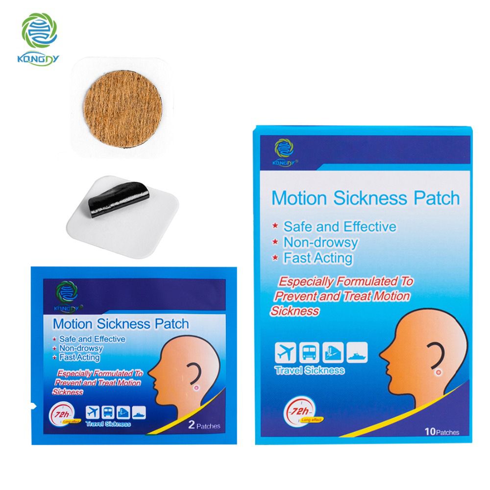 10 Traditional Pieces/Box Chinese Herbal Motion Vomiting Anti Medical Brand Prevent KONGDY Plaster Patch Sickness Care Health