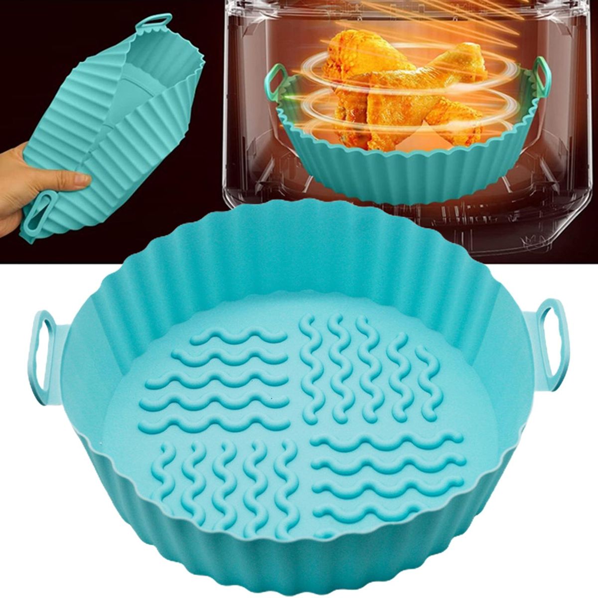 Roasting Pan Safe Waterproof Grill Plate Mint Green