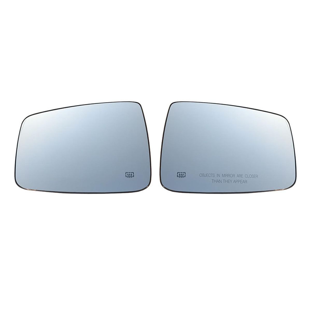 Heated Mirror Glass Right Passenger Side Heated Mirror Replacement for Dodge Ram 1500 2009-2019 Dodge Ram 2500 2012-2019 68050298AA, 68050299AA