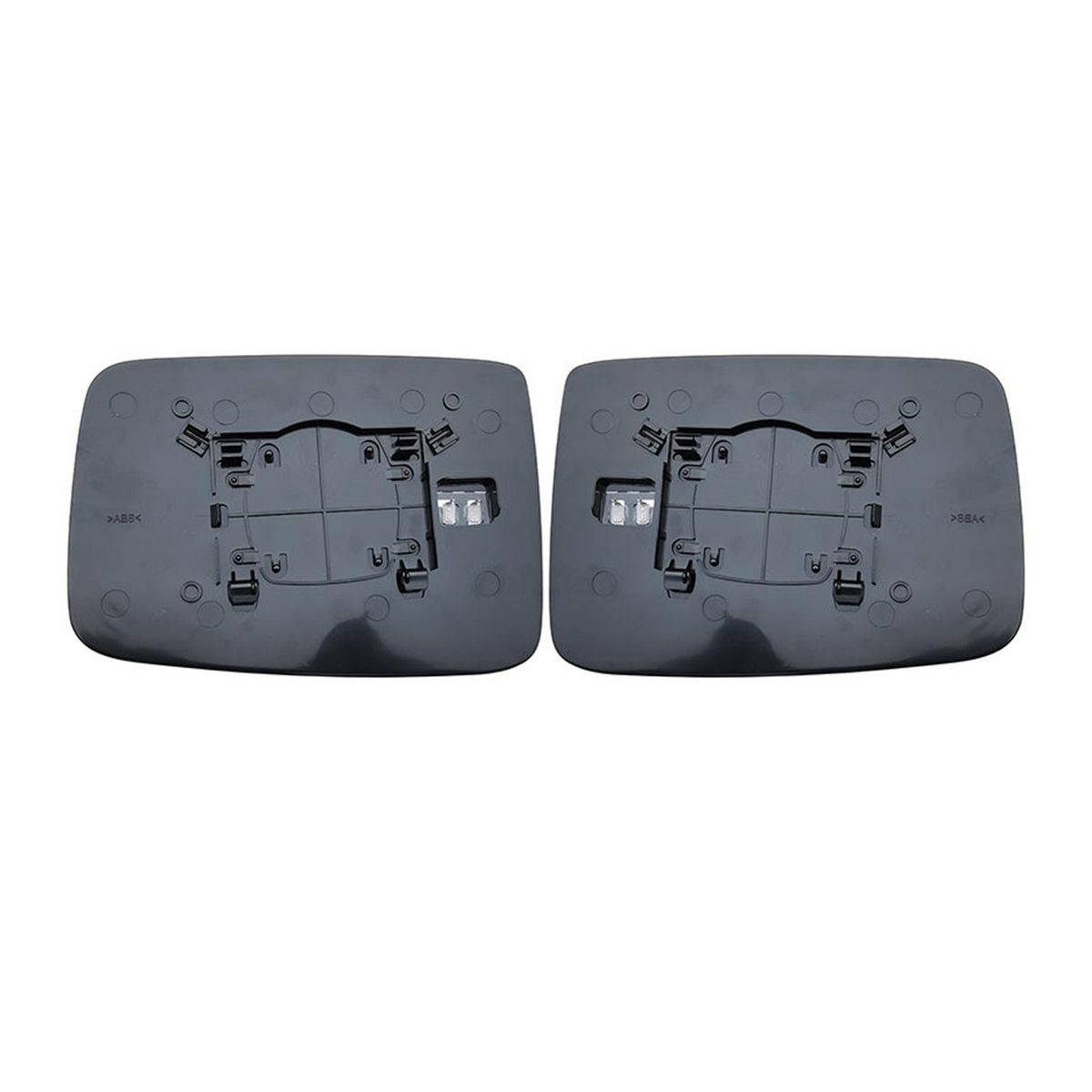 Heated Mirror Glass Right Passenger Side Heated Mirror Replacement for Dodge Ram 1500 2009-2019 Dodge Ram 2500 2012-2019 68050298AA, 68050299AA