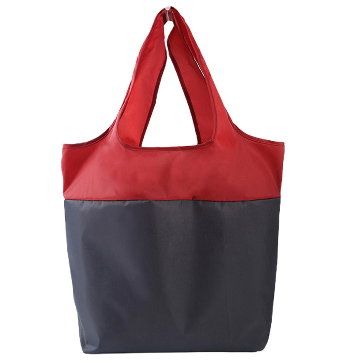 Grocery Shopping Bag Sturdy Handle Shopping Tote Bag Wine Red