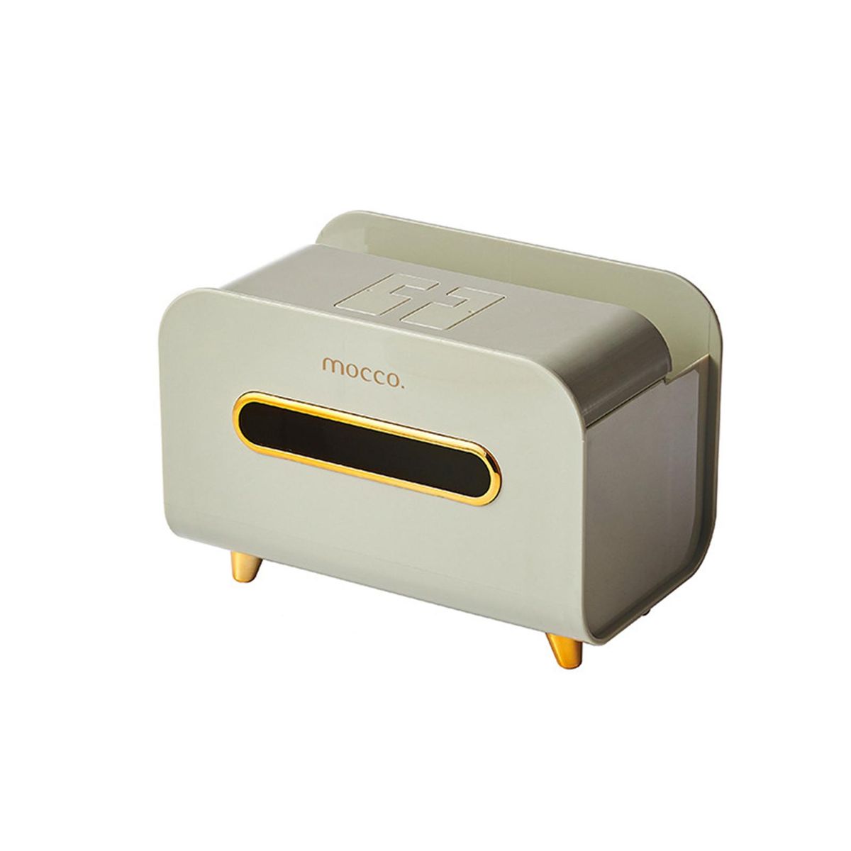 Tissue Box Holder Multifunctional Napkin Holder Desk Organizer Green