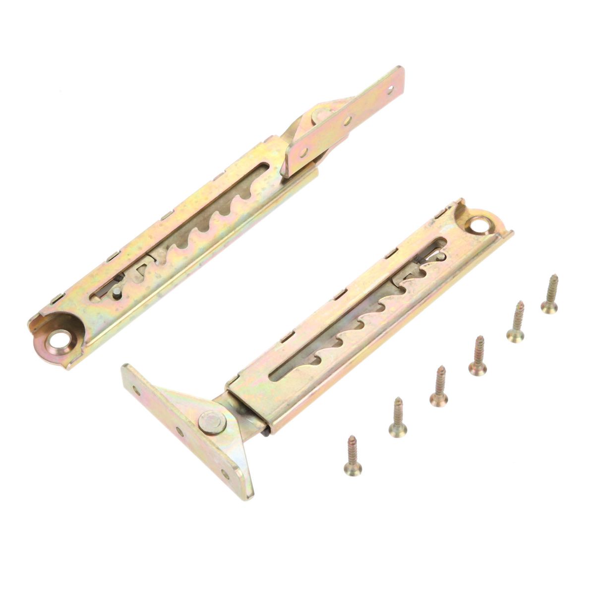 2pcs/1 Pair Angle Lifting Rod Desk 7 Gear Adjusting Hinge Angle Hinge With Bracket Furniture Hardware With Screws