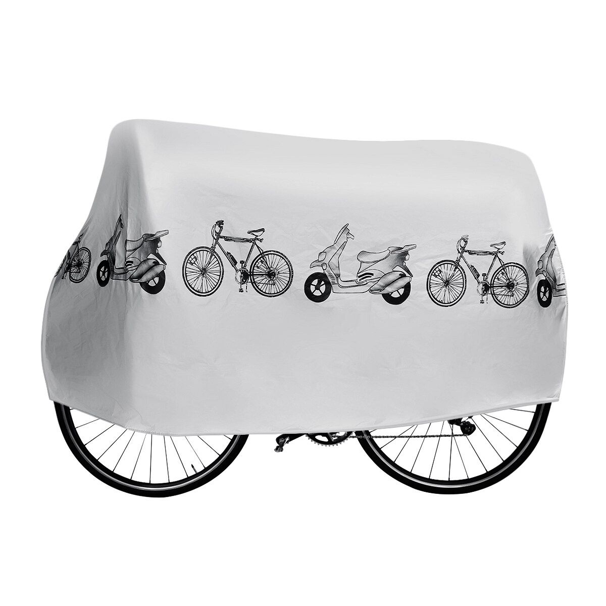Motorcycle Bike Moped Scooter Cover Waterproof Rain UV Prevention Dustproof Grey