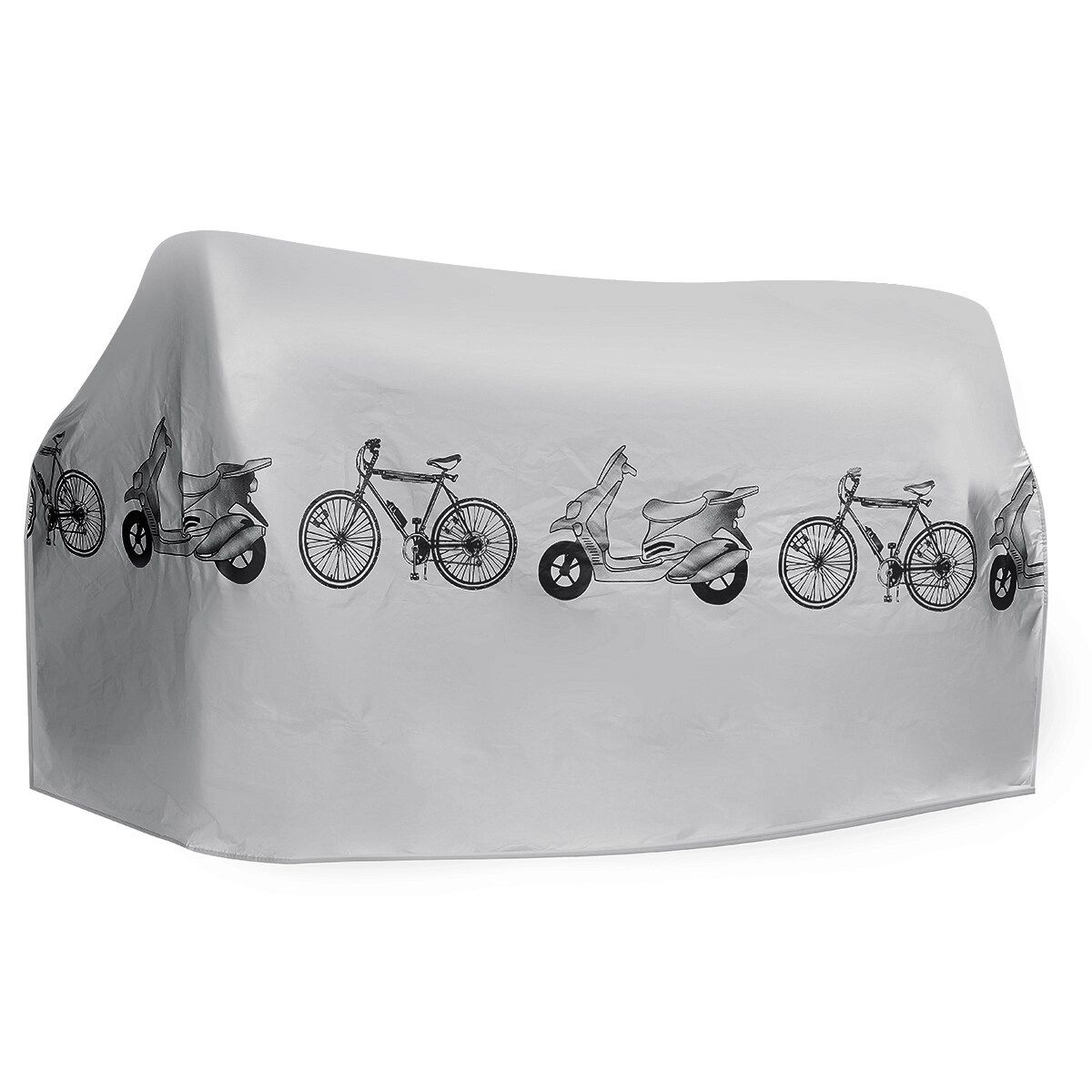 Motorcycle Bike Moped Scooter Cover Waterproof Rain UV Prevention Dustproof Grey