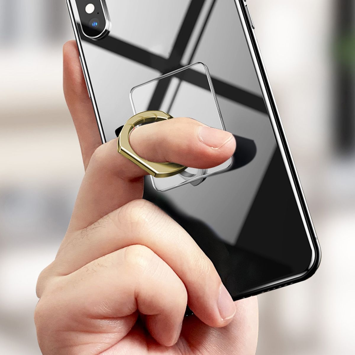 Finger Ring Phone Mount   Finger Ring Phone Silver