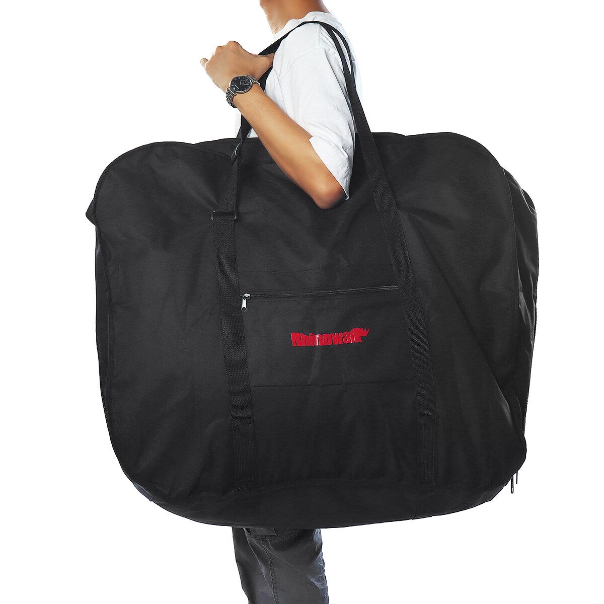 Folding Bike Bicycle Carrier Bag Carry Transport Travel Pouch Case 14/16/20 Inch Light Black
