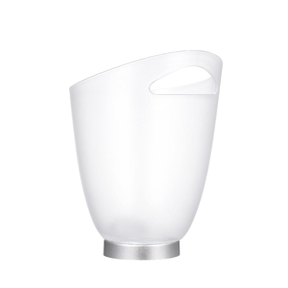 4L High Capacity 4 LED RGB Light Lamp Ice Bucket Curve Design Automatic Color Changing/ Static Color Battery Powered/ USB Operated IP65 Water Resistance for Home Party Bar Club Theme Restaurant Pub Wine Drink Beer Juice