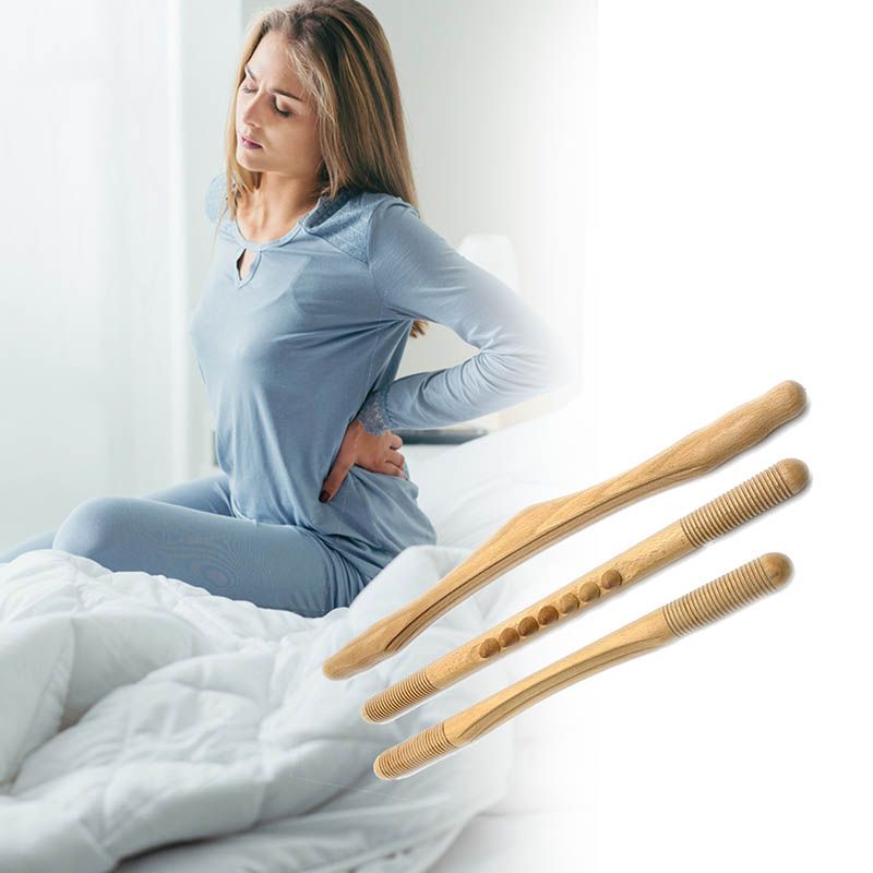 Shoulder Wood Massage Natural 4Pc Scraping Upgraded Burner Neck Slimming Fat Body Scraper Tool Leg Back For Stick Therapy Guasha