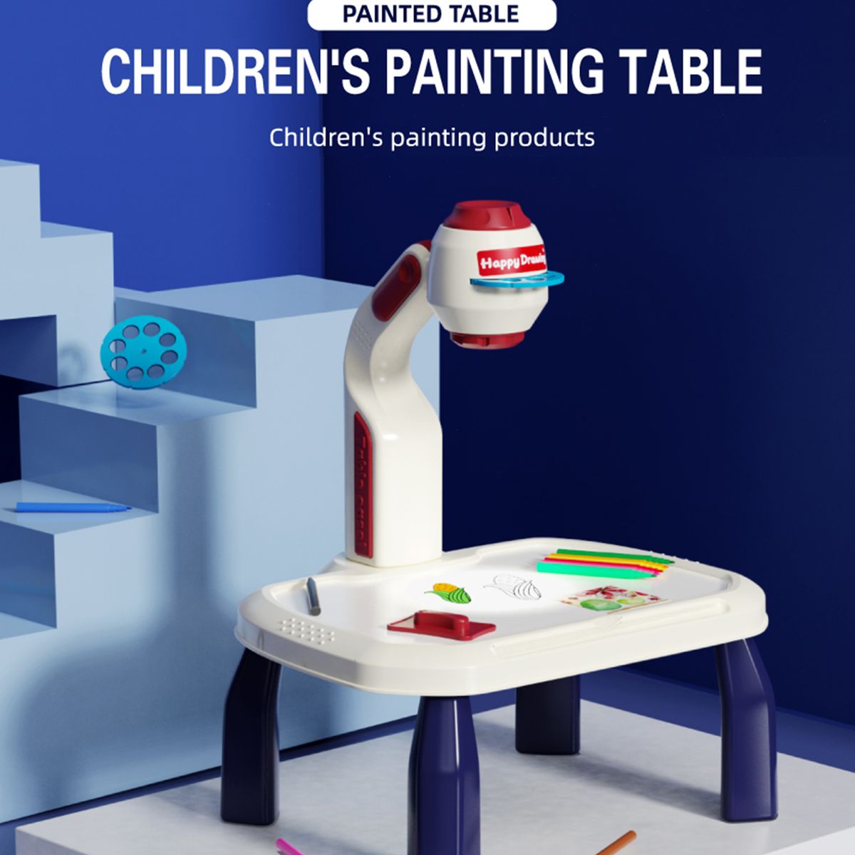 Painting Drawing Table Multifunctional Draw Projector Toy