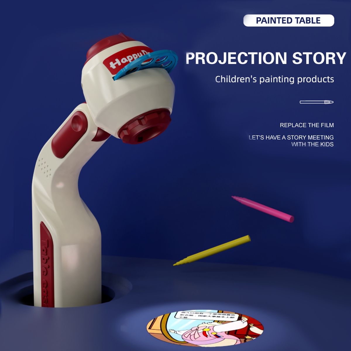 Painting Drawing Table Multifunctional Draw Projector Toy