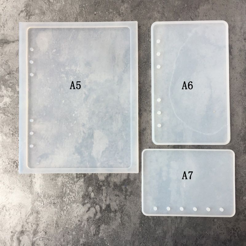 1PC A7 A6 A5 Notebook Shape Silicone Mold DIY Resin Book