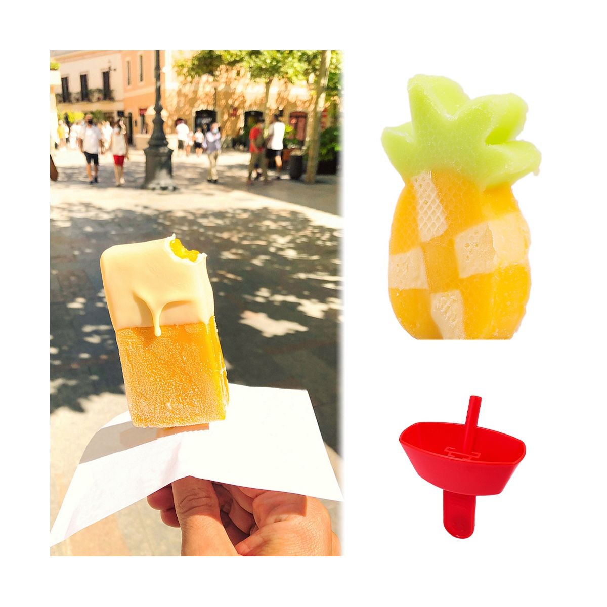 6PCS Spill Proof Ice Guard Holder No Drop Kids Handheld