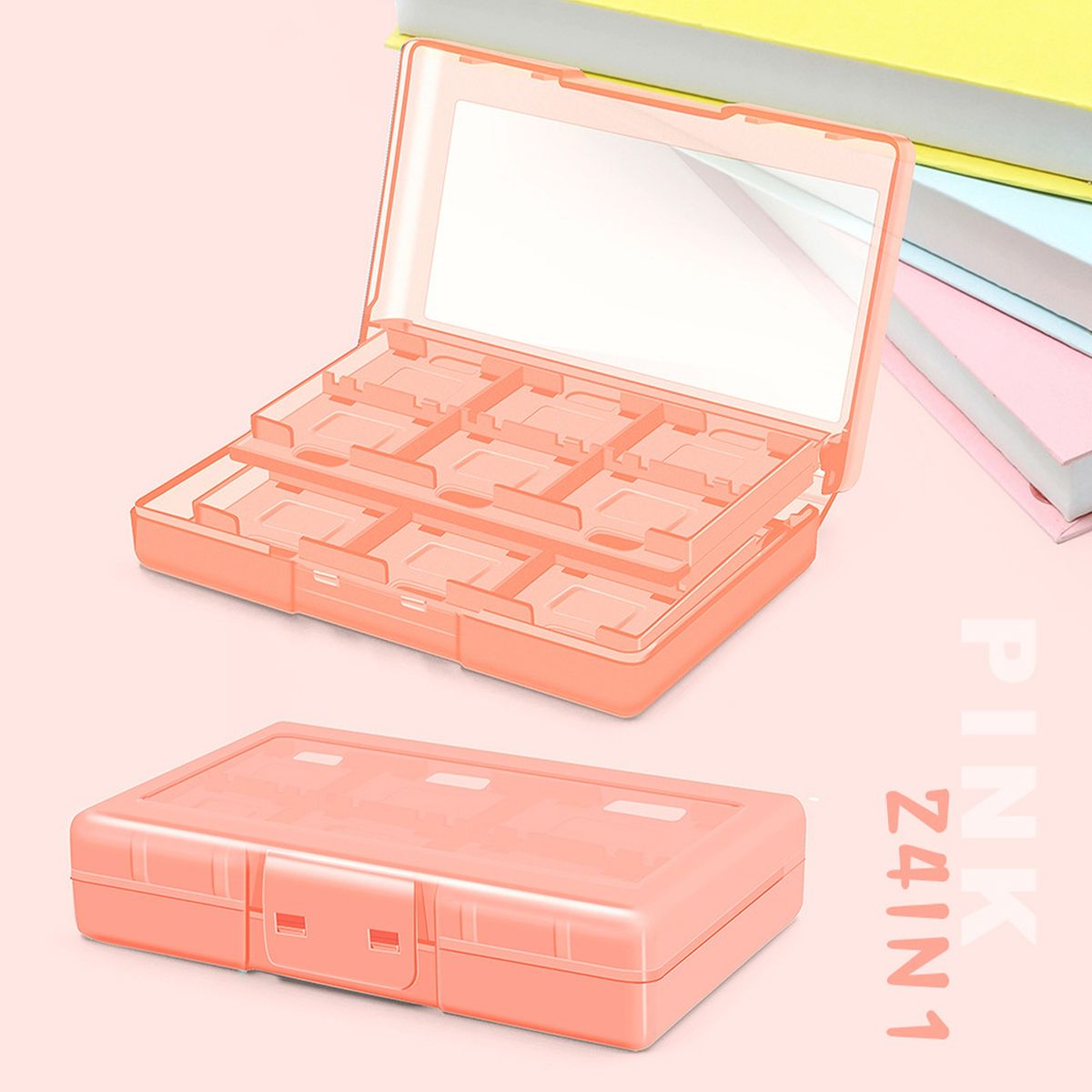 Game Card Box   Game Card Storage Case Holder Pink