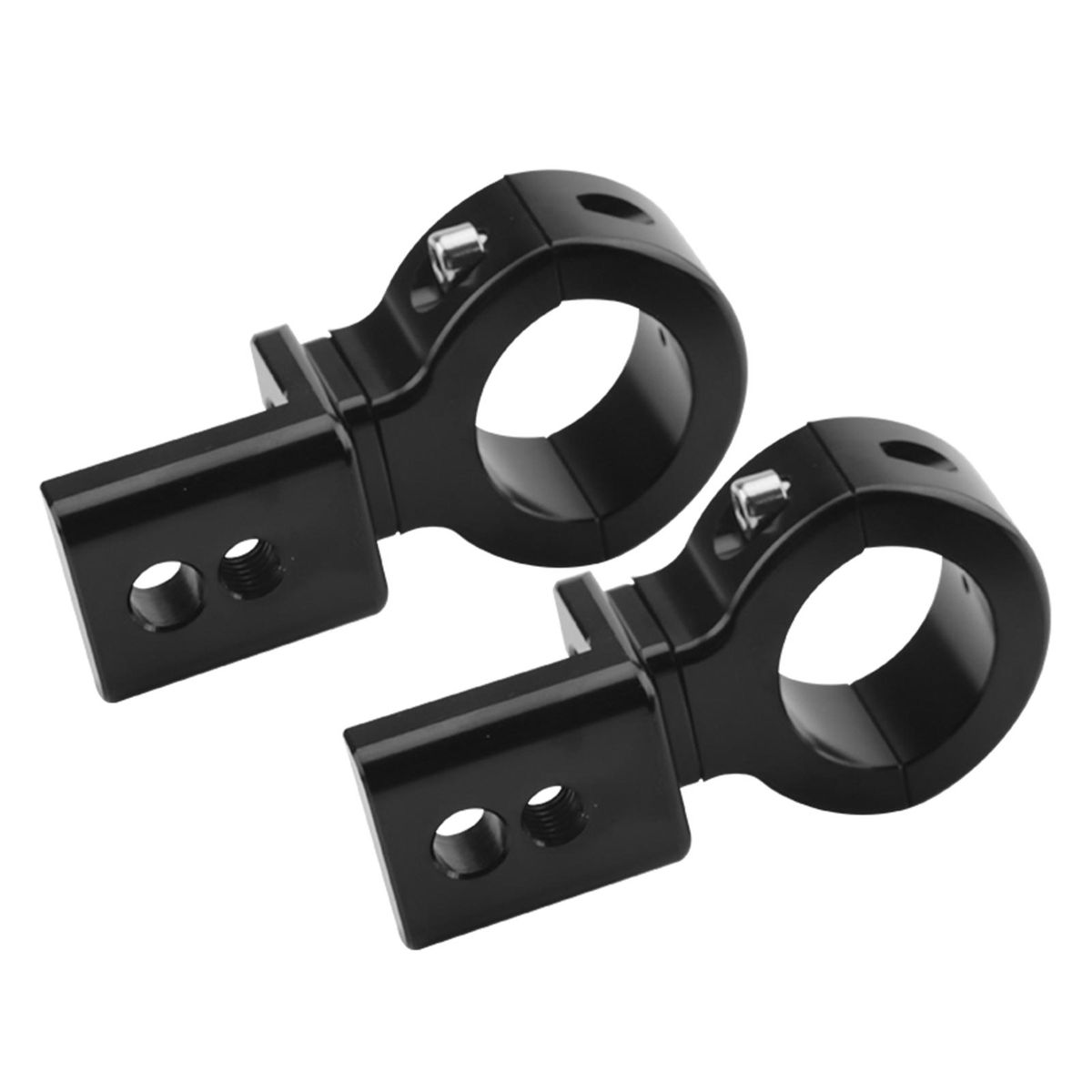 2PCS Motorcycle Spotlight Mount Bracket Motorcycle Headlight Fog Driving Lights Brackets Front Bumper Protective Bracket Fit 0.8 -1.3 Inch Roll Bar( 20-32mm)
