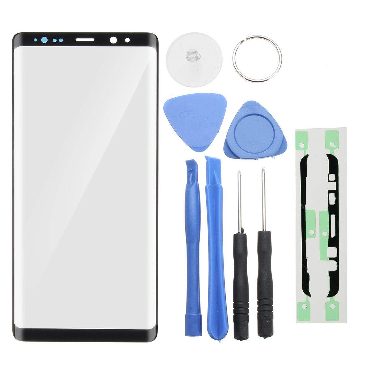 Black Outer Front Glass Lens Screen Replacement For Samsung Galaxy Note 8 N950