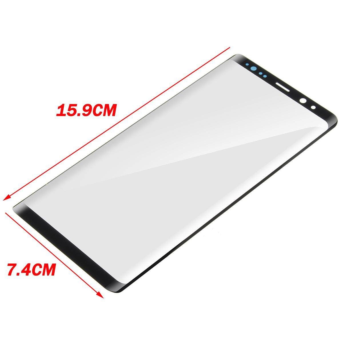 Black Outer Front Glass Lens Screen Replacement For Samsung Galaxy Note 8 N950