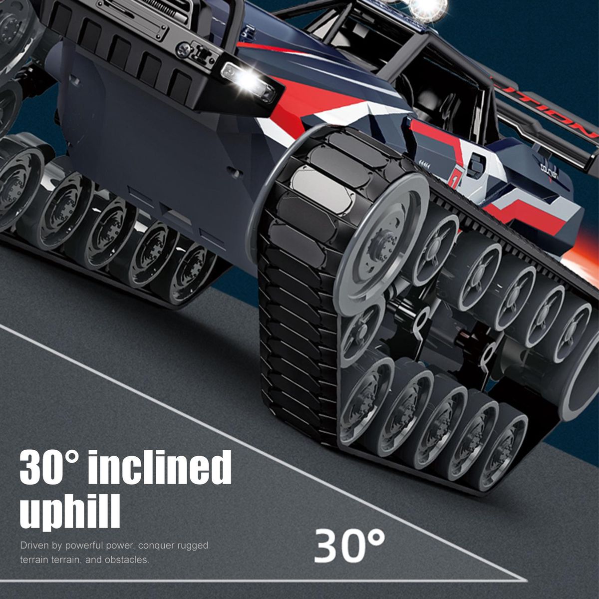 Remote Control Tank Car Remote Control Spray Car 1/12 2.4GHz Alloy Gifts Toy Full Scale Vehicle Gifts for Boys Girls Teens and Children