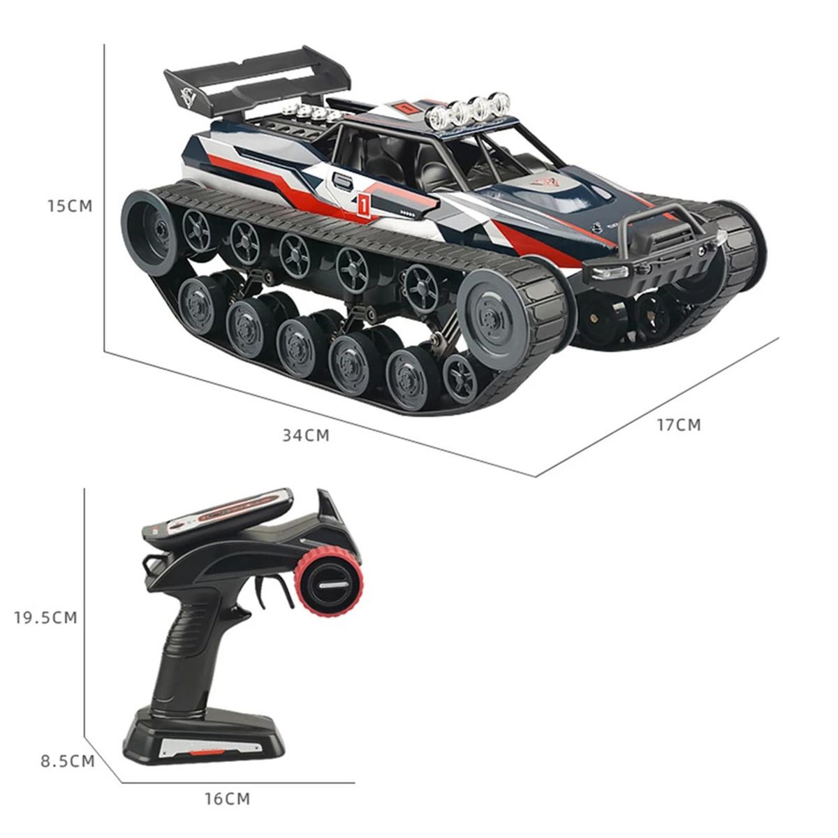 Remote Control Tank Car Remote Control Spray Car 1/12 2.4GHz Alloy Gifts Toy Full Scale Vehicle Gifts for Boys Girls Teens and Children
