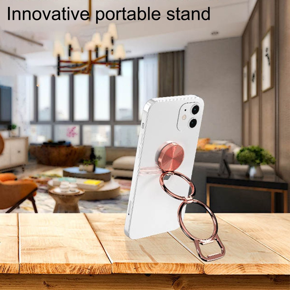 Phone Bracket Smart Phone Tablet Desk Magnetic Lazy Bracket Golden