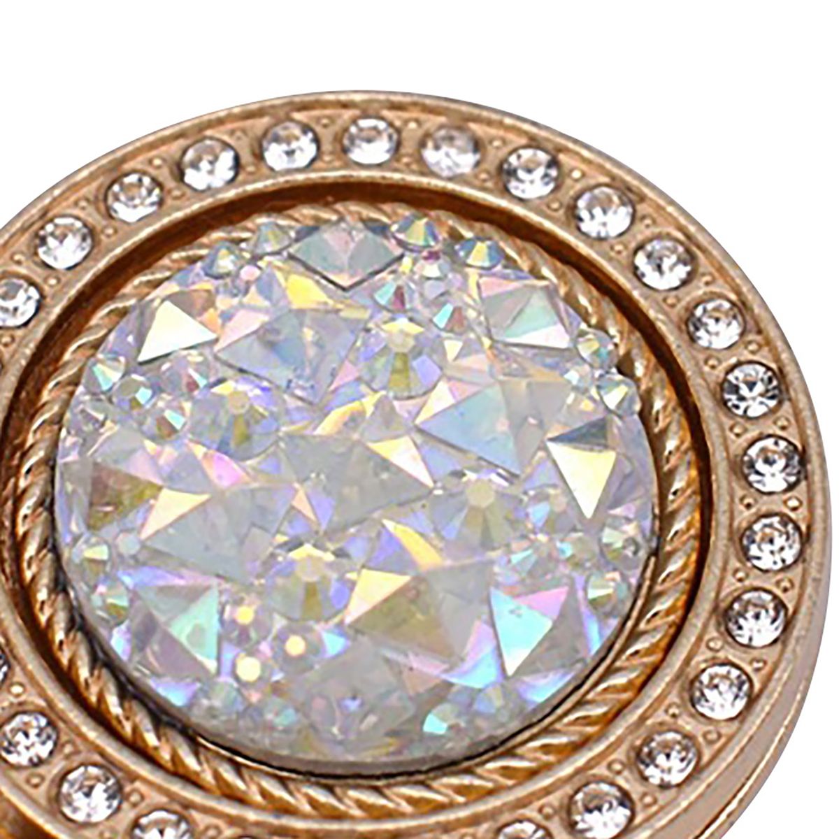 Phone Grip Stand   Rhinestone Pocket Watch Golden