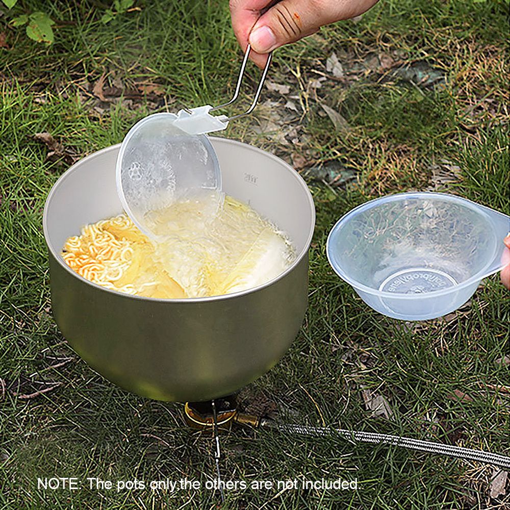 2Pcs Aluminum Alloy Camping Pot, Camping Cook Pot