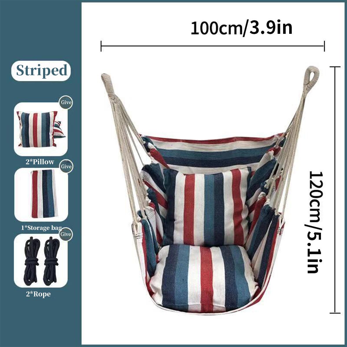 Single And Double Bassinet Chair With Blue And White Stripes And Two Pillows Blue Blue