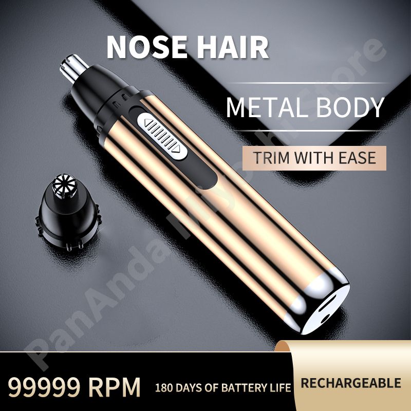 【High Quality】Electric Charge Nose Hair Shavers Washable