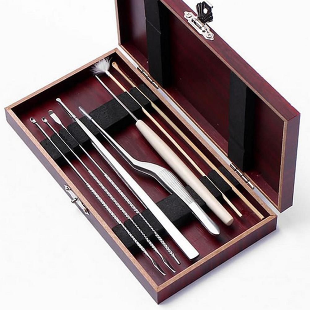 BellyLady 8pcs Ear Pick Cleaning Set Ear Wax Remover Cleaner Curette Kit Health Care Tool