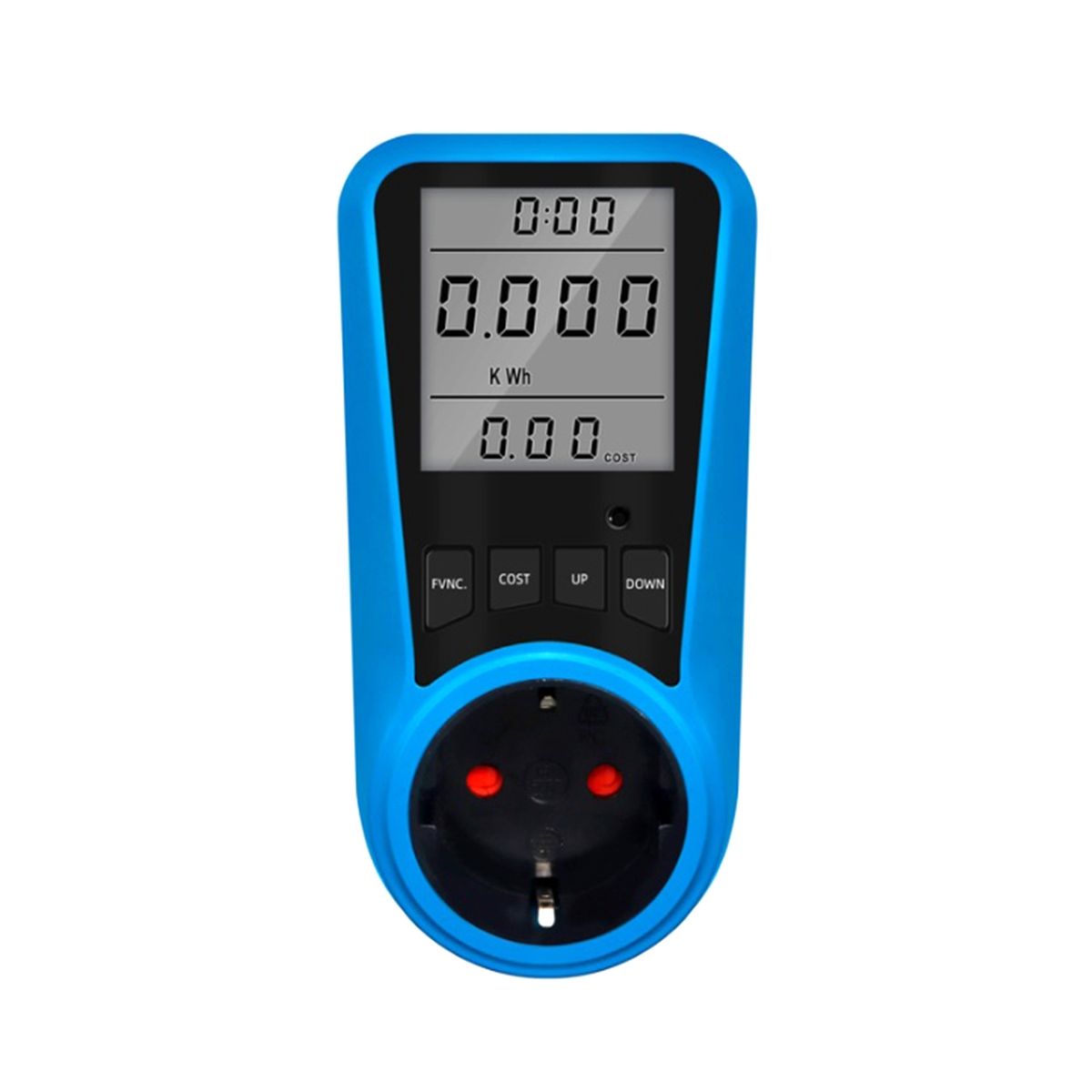 Socket Digital Current Meter Voltmeter AC Power Meter Time Watt Tester Wattmeter - EU Plug