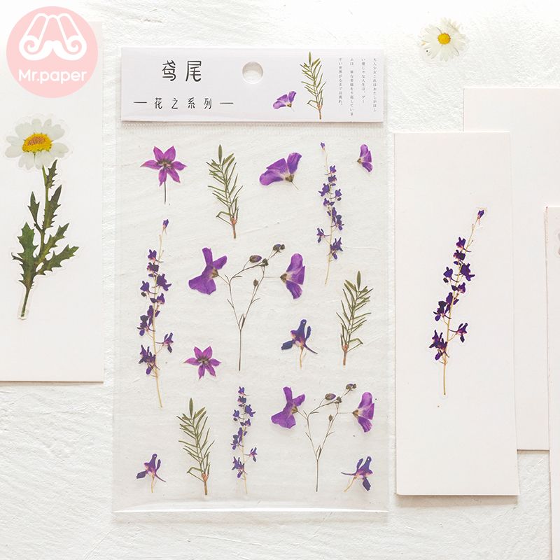 Mr.paper 12 Designs Natural Daisy Clover Japanese