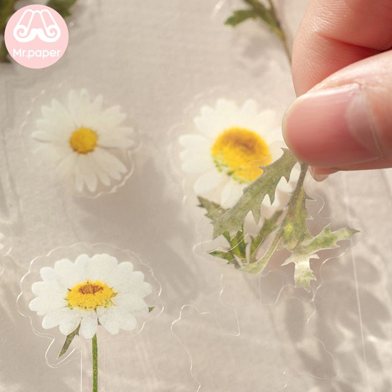 Mr.paper 12 Designs Natural Daisy Clover Japanese