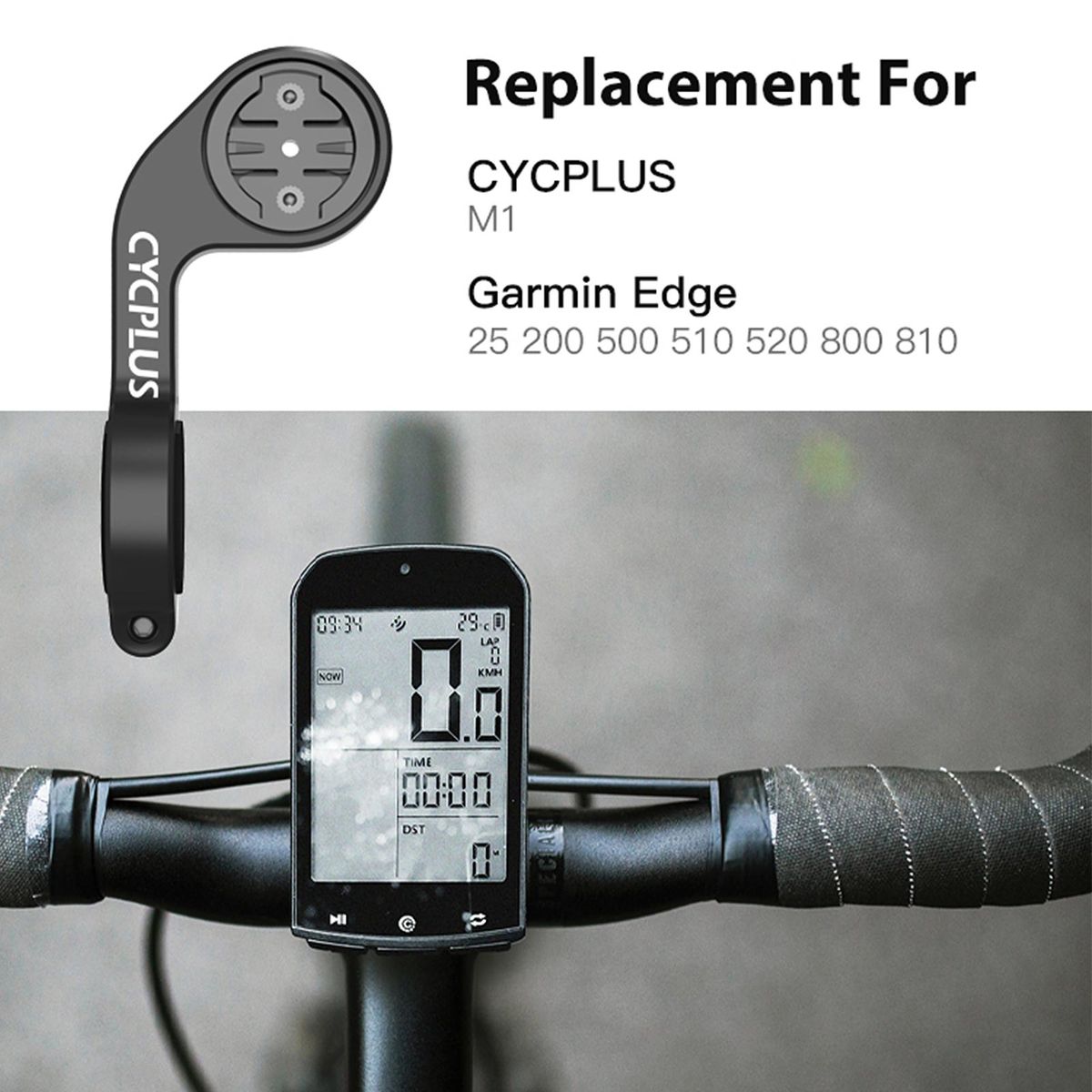 Bike Computer Mount Holder Replacement For Garmin 25/200/500/510/520/800/810 Cycplus M1
