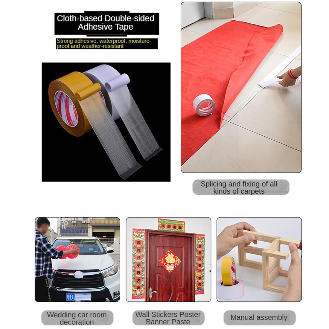 Double Sided Tape Heavy Duty Fiberglass Mesh Super Sticky Clear Mounting Tape