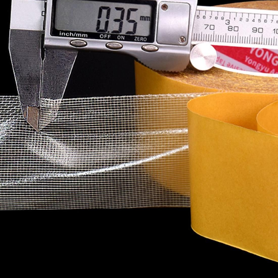 Double Sided Tape Heavy Duty Fiberglass Mesh Super Sticky Clear Mounting Tape
