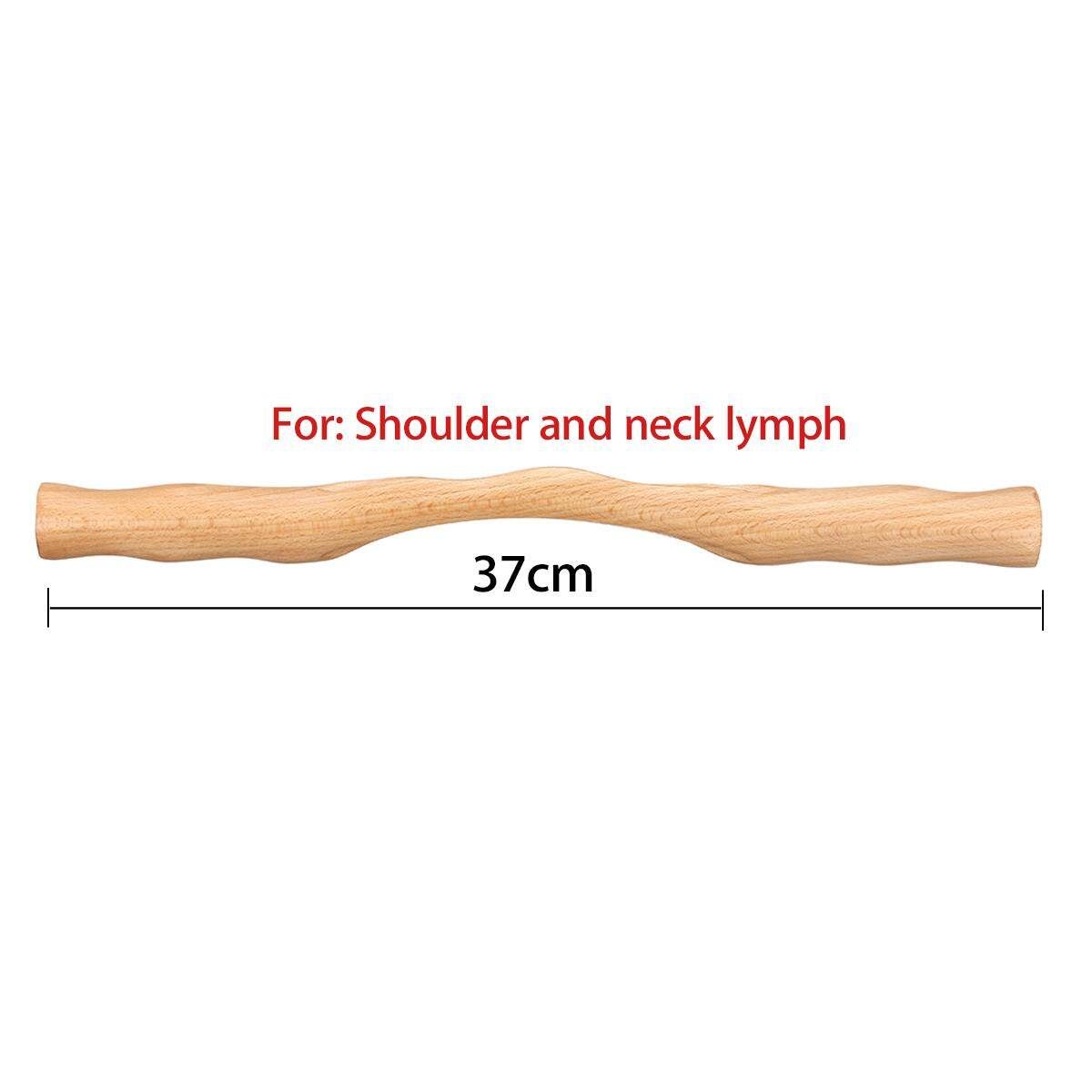 1x/4x Guasha Scraping Stick Massage Tools Massager For Back Shoulder Neck Waist Black