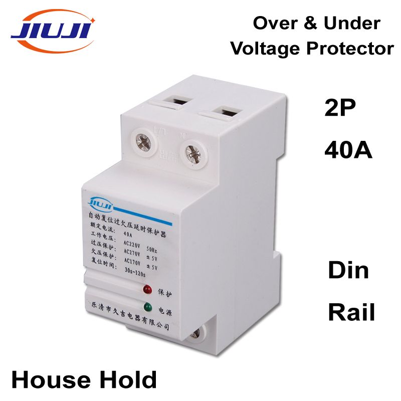 JiuJi 40A 220V Din Rail Self Recovery Automatic Reconnect