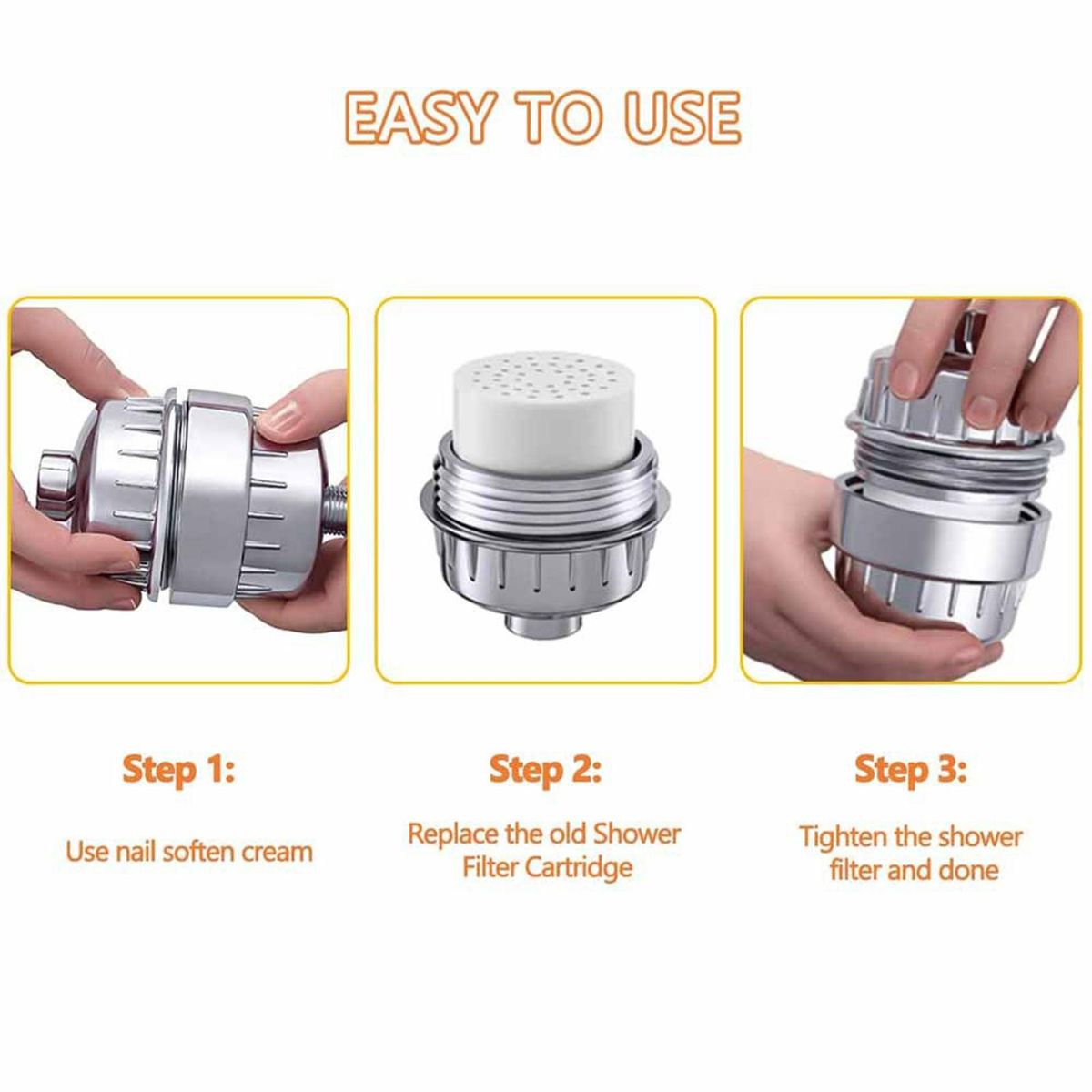 Shower Filter Removes Heavy Metals Iron Shower Filter Cartridge