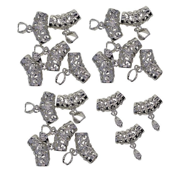 18x Pinch Bails Connector Bracelet Necklace Pendant Making Finding