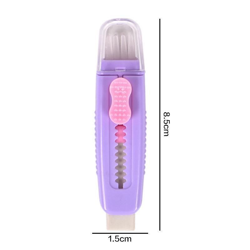2PCS Push-pull Design Erasers with Brush