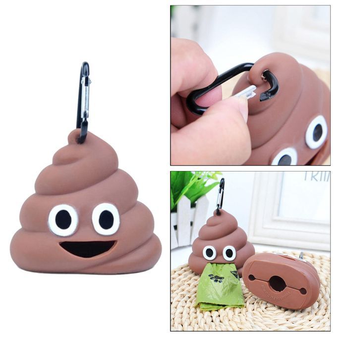 Pet Waste Bag Dispenser Cute Holder Dropping Sack Waste Carrier
